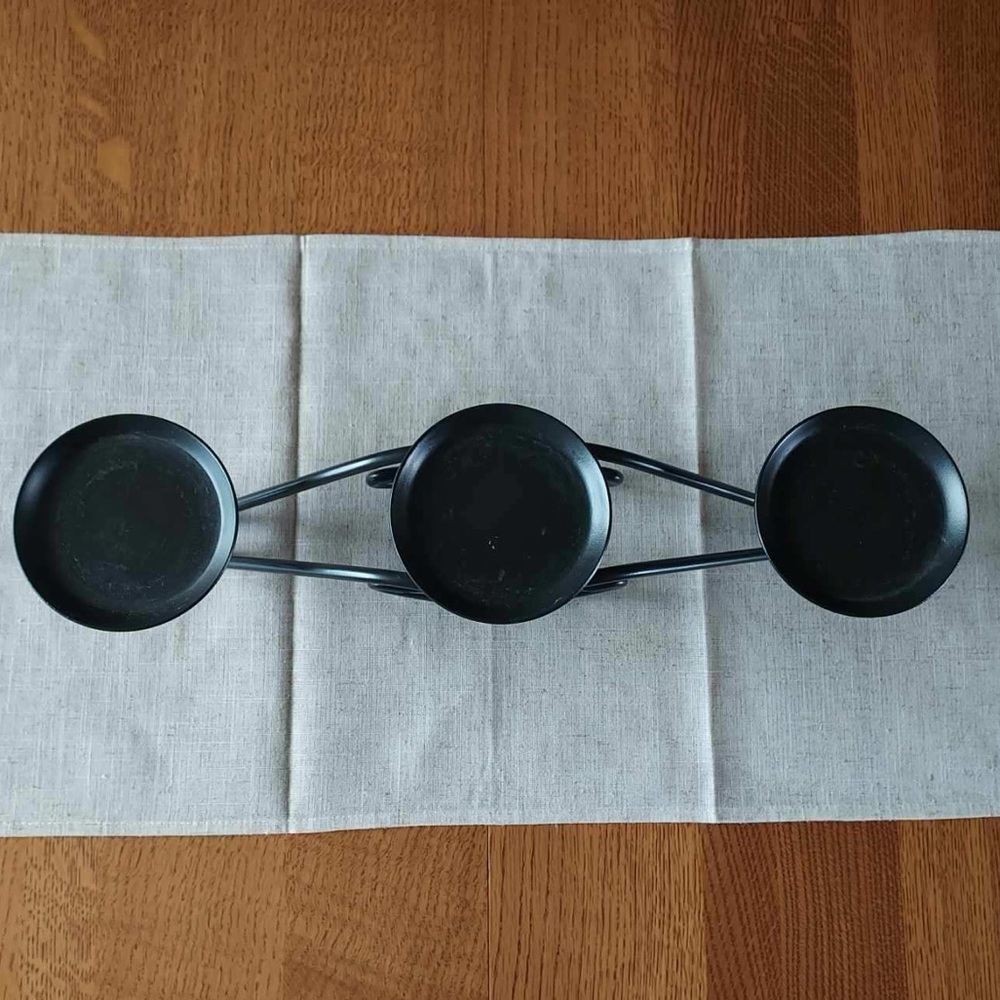 Longaberger Black Wrought Iron Candle Stand